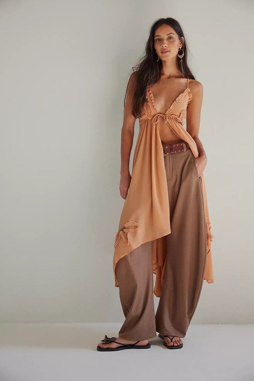 Free People Harlow Embellished Maxi Top, NWT, size XL